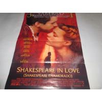 Poster Original De La Pelicula  Shakespeare Enamorado segunda mano  Perú 