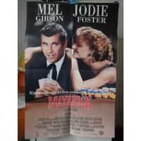 Poster Maverick Jodie Foster Mel Gibson Richard Donner 1994 segunda mano  Perú 