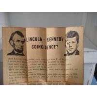 Usado, Coincidencia Lincoln Kennedy Extraño Documento Tipo Wikileak segunda mano  Perú 