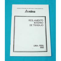 Agencia Peruana De Noticias Y Publicidad Andina Edición 1985 segunda mano  Perú 