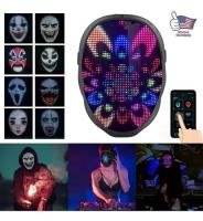 Máscara Led Shaining Mask App A Baterías Halloween segunda mano  Perú 