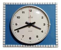 Reloj De Pared Vintage Cerámica Junghans Alemania Cuarzo, usado segunda mano  Perú 