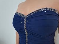 Vestido Azul De Fiesta Elegante Para Noche - 2do Uso segunda mano  Perú 