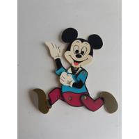 Antigua Figura Disney Mickey Mouse Jebe Duro Con Remaches  segunda mano  Perú 