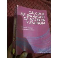 Libro Calculo De Balances De Materia Y Energia Henley segunda mano  Perú 