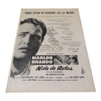 Dante42 Publicidad Antigua Retro Cine Marlon Brando 1954 segunda mano  Perú 