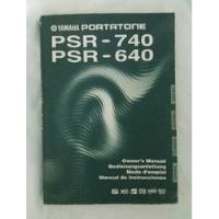 Yamaha Portatone Psr 740  Psr 640 Manual De Instrucciones segunda mano  Perú 