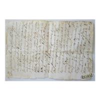 Dante42 Documento Antiguo Hoja De Papel 1832 segunda mano  Perú 