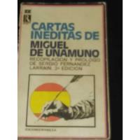 Cartas Ineditas De Miguel Unamuno segunda mano  Perú 