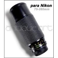 A64 Lente Para Nikon 75-260mm 1:4.5 Zoom Macro Foto Video segunda mano  Perú 