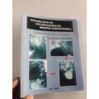 Usado, Libro Estabilidad De Excavaciones En Minería Subterránea segunda mano  Perú 