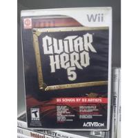 Guitar Hero 5 Para Wii Y Wiiu, Rockband Gh Con Manual  segunda mano  Perú 
