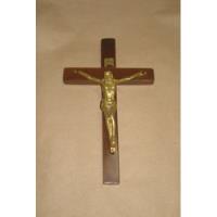 Vint_retro Crucifijo Antiguo Jesucristo De Bronce, usado segunda mano  Perú 
