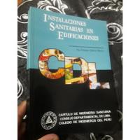 Libro Instalaciones Sanitarias En Edificaciones Jimeno  segunda mano  Perú 
