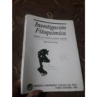Libro Investigación Fotoquímica Olga Lock segunda mano  Perú 