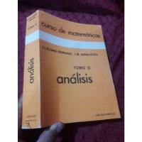 Libro  Análisis Curso De Matemáticas Lelong Ferrand segunda mano  Perú 