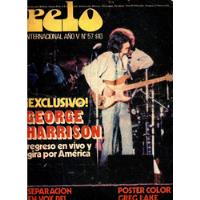 Usado, Revista Pelo Nro.57 - George Harrison  1975 The Beatles segunda mano  Perú 