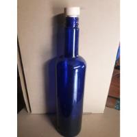 Usado, Botella Azul Cobalto Vacia 750ml segunda mano  Perú 