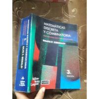 Libro Matemáticas Discretas Y Combinatoria Grimaldi, usado segunda mano  Perú 