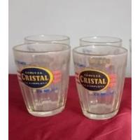Vendo 4 Vasos Antiguos De Cerveza Cristal Retro Vidrio Grues segunda mano  Perú 