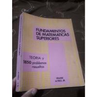 Libro Schaum Fundamentos Matemáticas Superiores Frank Ayres, usado segunda mano  Perú 