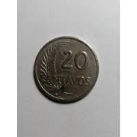 Usado, Moneda De 20 Centavos De 1918 República Del Perú segunda mano  Perú 