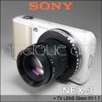 A64 Camara Sony Nex-3 Apsc Lente 35mm Fujian F/1.7 Nex3, usado segunda mano  Perú 