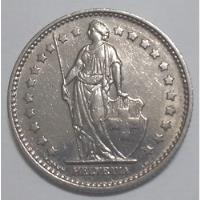 Moneda Suiza Helvetia 1 Franco Año 1968 Excelente Estado segunda mano  Perú 