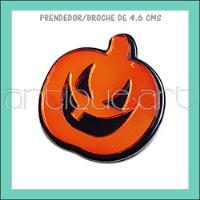 A64 Prendedor Broche Cabeza Calabaza Halloween 4.6cms. Pin, usado segunda mano  Perú 