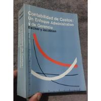 Libro Contabilidad De Costos Backer Jacobsen  segunda mano  Perú 