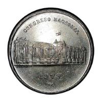 Usado, Un Mil Soles De Oro 1979/ Congreso Nacional/ De Plata 0.500. segunda mano  Perú 