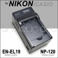 Usado,  A64 Cargador Bateria En-el19 Nikon Coolpix Casio Np-120 segunda mano  Perú 
