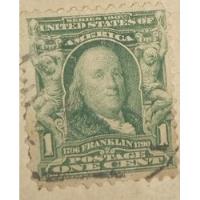 Una Estampilla De Benjamin Franklin De 1 Cent segunda mano  Perú 