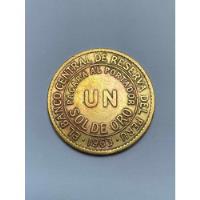 Usado, Moneda De Un Sol De Oro De Latón Del Año 1963 segunda mano  Perú 
