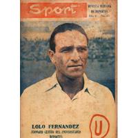 Usado, Lolo Fernandez Universitario Deportes Revista 15 Junio 1946 segunda mano  Perú 