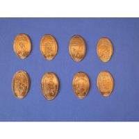 Lote De 08 Monedas Coleccionables De Disney Springs, usado segunda mano  Perú 