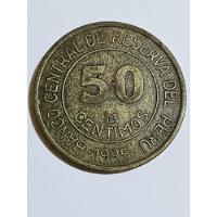 Moneda Peruana 50 Céntimos, 1985. segunda mano  Perú 