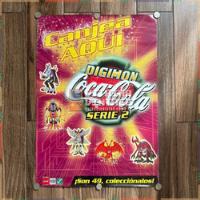 Afiche Poster Original Digimon Coca-cola Serie 2, Año 2000 segunda mano  Perú 