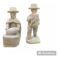 Yh Antiguo Tallado Piedra Jabon Cholitos Andes Peru Artesani segunda mano  Perú 