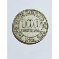 Moneda Peruana 100 Soles De Oro, 1980., usado segunda mano  Perú 