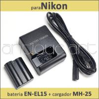  A64 Cargador Y Bateria En-el15 Nikon Z6 D750 D810 7500 D610, usado segunda mano  Perú 
