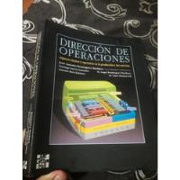 Libro Dirección De Operaciones Negro Dominguez Machuca , usado segunda mano  Perú 