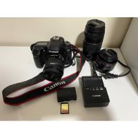 Kit Canon 80d + Memoria 64gb + Lente 18-55mm + 75-300mm, usado segunda mano  Perú 