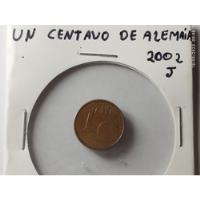  1 Centavo De Euro De Alemania Del Año 2002 Con La J, usado segunda mano  Perú 