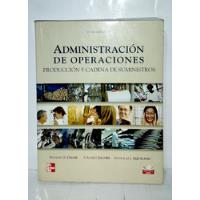 Administración De Operaciones Producción Cadena Suministros, usado segunda mano  Perú 