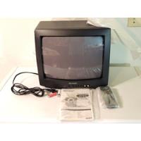 Televisor Sharp 14  Color C/antena, Control Remoto, Manual  segunda mano  Perú 