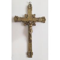 Cruz - Crucifijo Hecho En Bronce - Cristo Crucificado segunda mano  Perú 