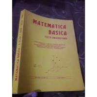 Usado, Libro Matemática Basica Lógica Y Otros Temas Ulloa Haro segunda mano  Perú 