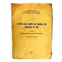 Indice Archivo Tribunal Consulado De Lima 1948 segunda mano  Perú 