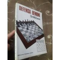 Libro De Ajedrez Defensa Benoni Euwe segunda mano  Perú 